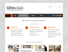 Tablet Screenshot of gilles-aubin.net